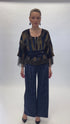 Bluza catifea pictata manual FR-44